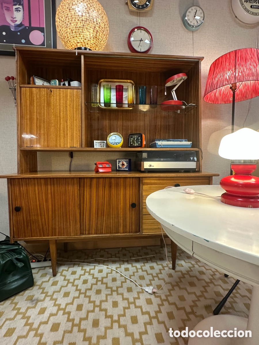 Antig&uuml;edades: Mueble madera natural apagador bar a&ntilde;os 60 estilo n&oacute;rdico Vintage