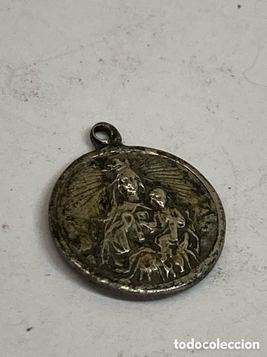 Antig&uuml;edades: Medalla de plata religiosa C610 - Foto 2