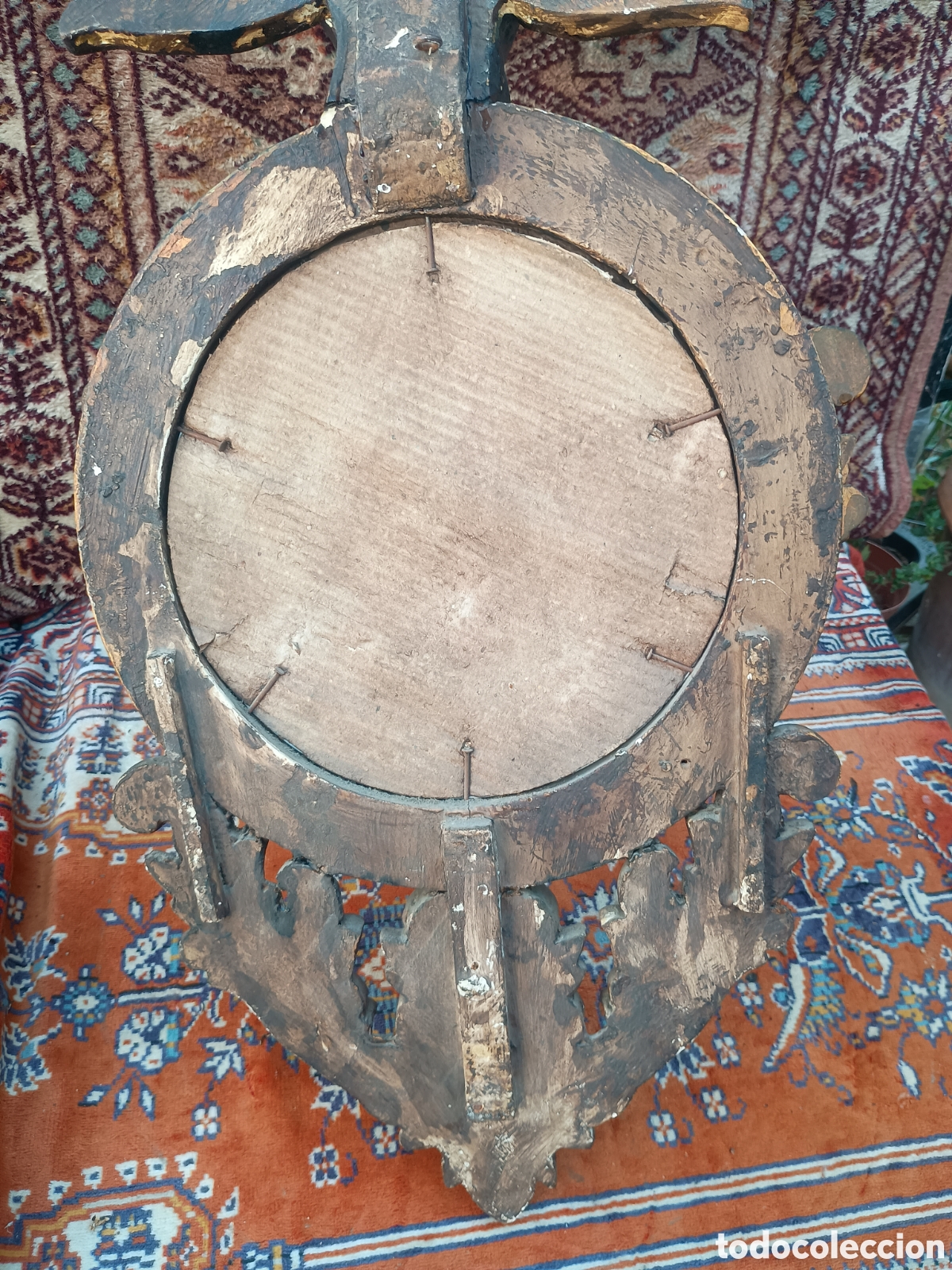Antig&uuml;edades: Espejo madera &aacute;guila dorada - Foto 10