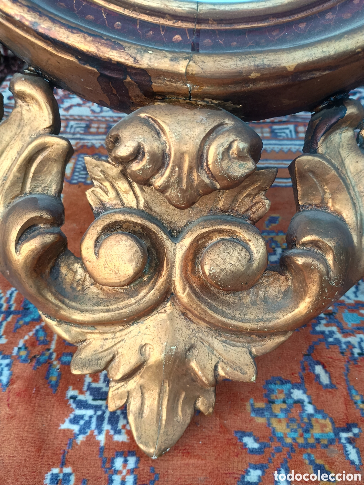 Antig&uuml;edades: Espejo madera &aacute;guila dorada - Foto 13