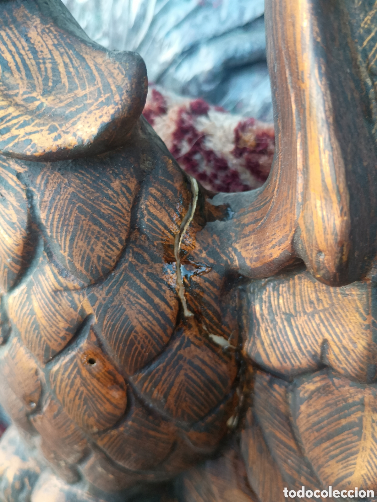 Antig&uuml;edades: Espejo madera &aacute;guila dorada - Foto 16