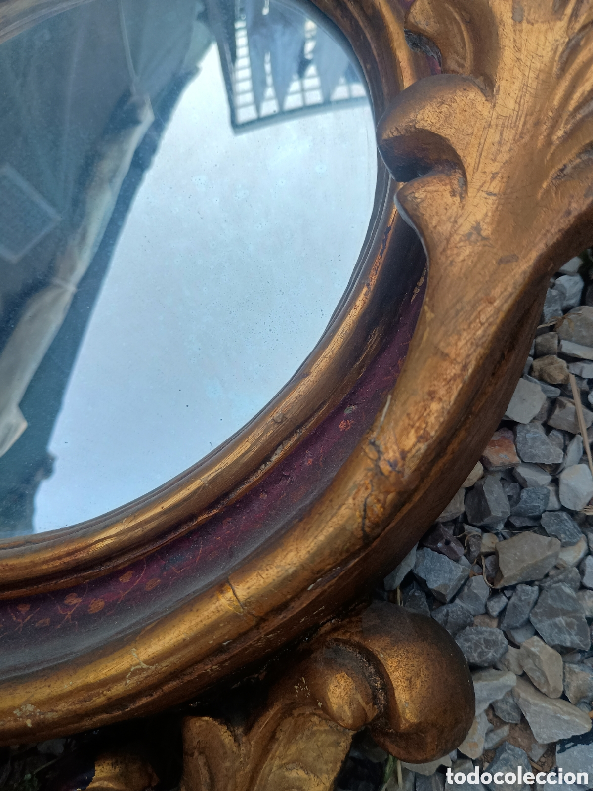 Antig&uuml;edades: Espejo madera &aacute;guila dorada - Foto 18