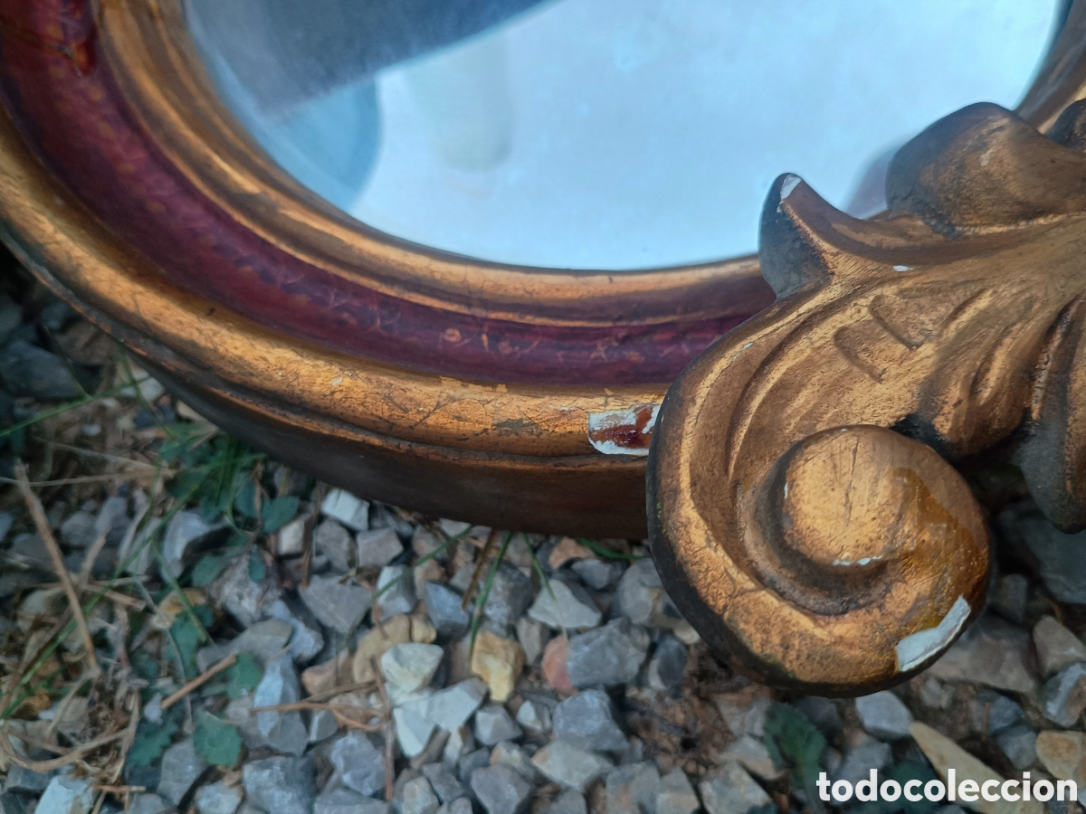 Antig&uuml;edades: Espejo madera &aacute;guila dorada - Foto 19