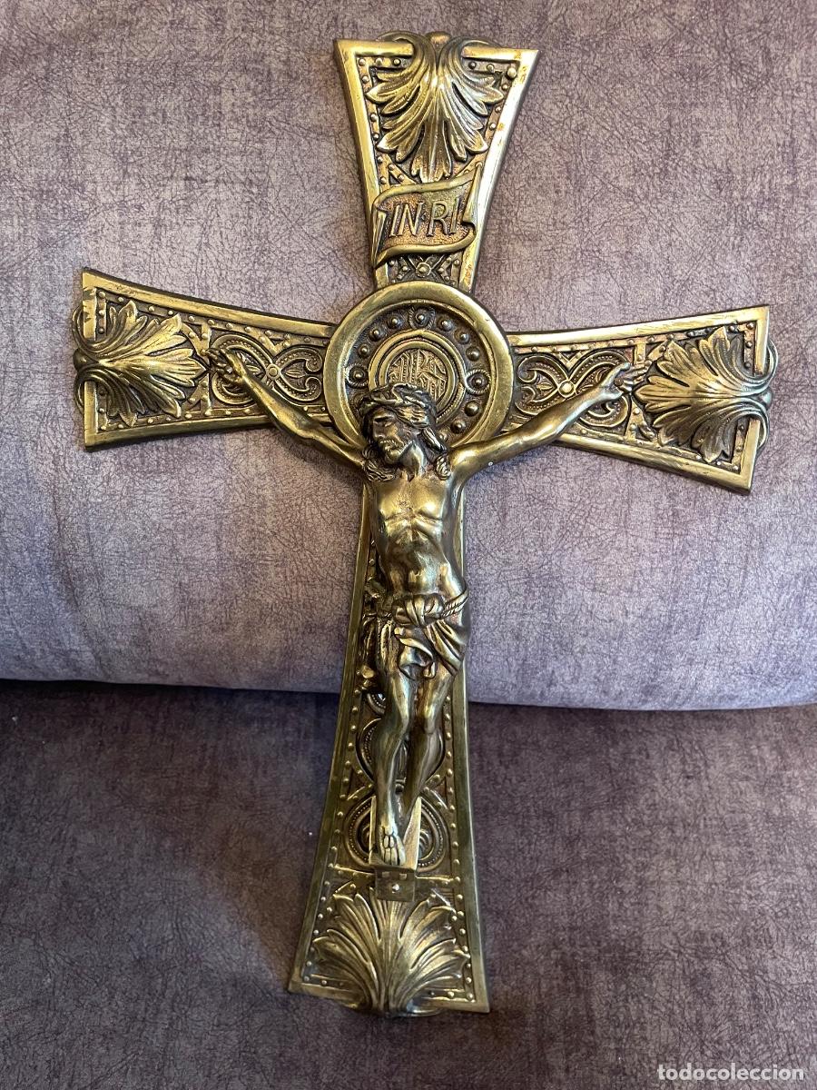 Antig&uuml;edades: CRISTO EN LA CRUZ. BRONCE. - Foto 2