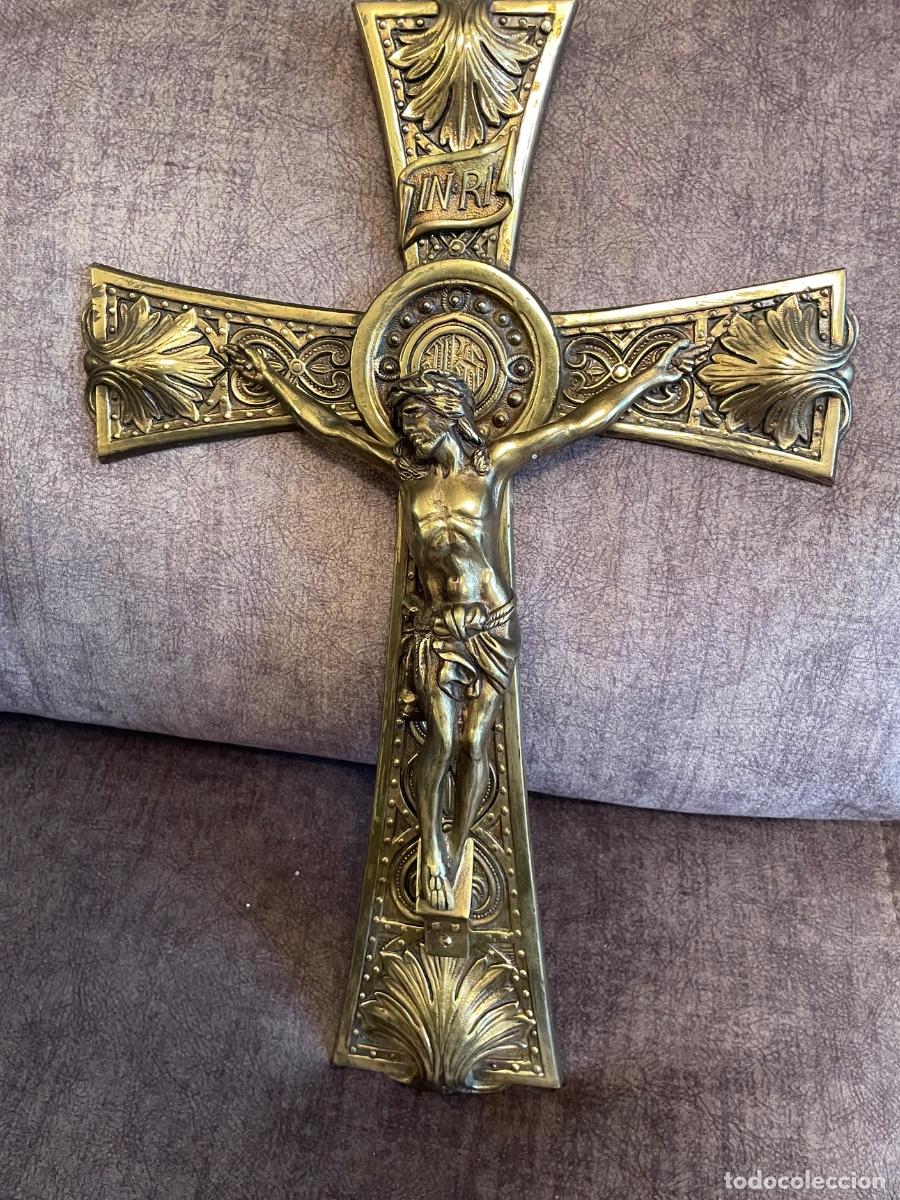 Antig&uuml;edades: CRISTO EN LA CRUZ. BRONCE. - Foto 1