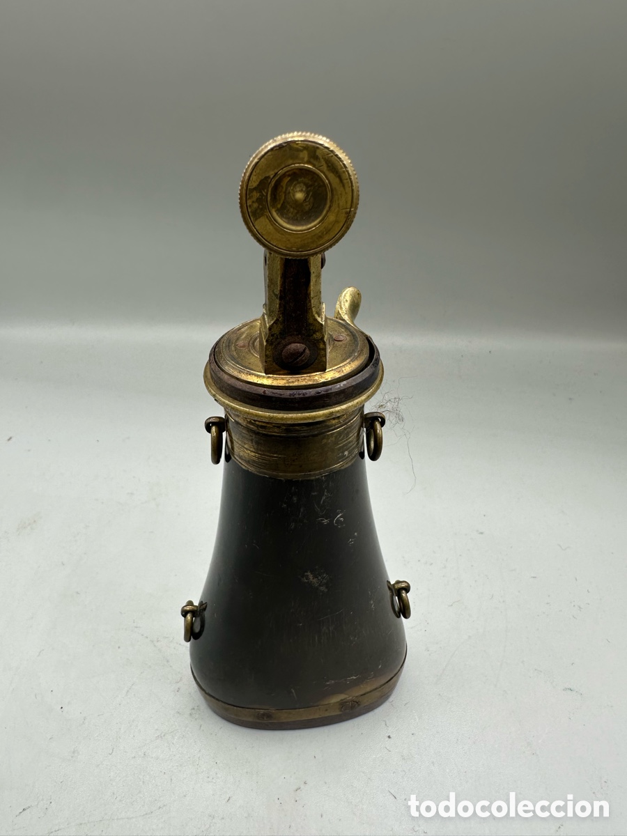 Antig&uuml;edades: petaca de p&oacute;lvora (powder flask) XIX - Foto 2