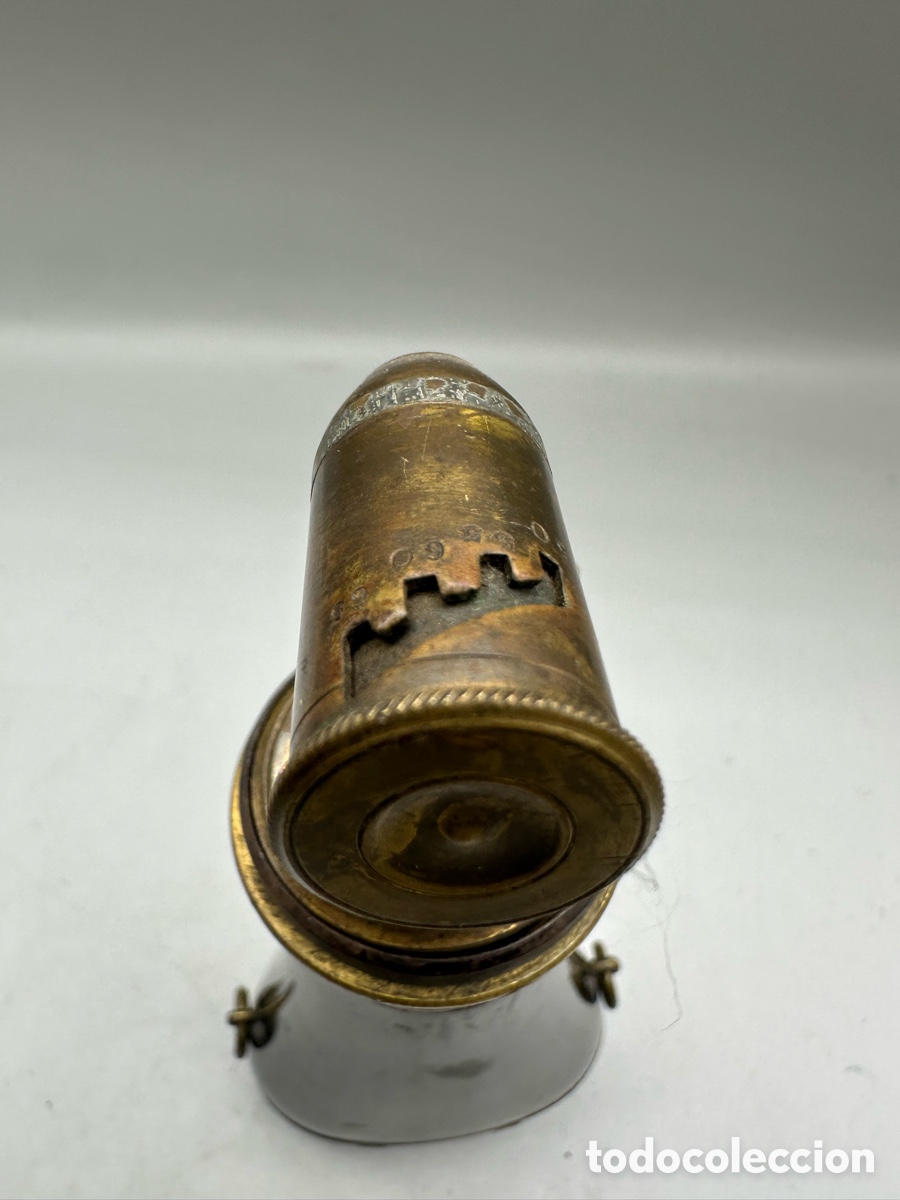 Antig&uuml;edades: petaca de p&oacute;lvora (powder flask) XIX - Foto 3