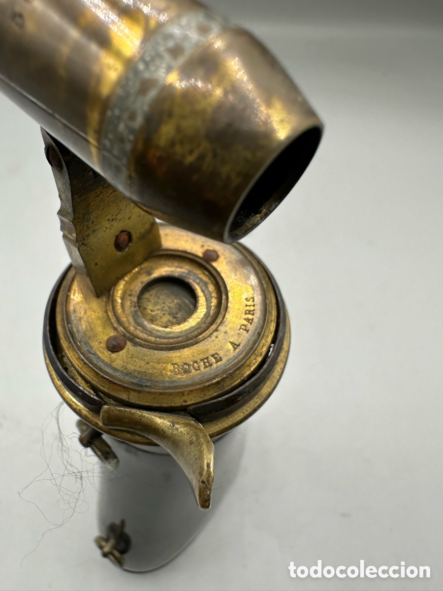 Antig&uuml;edades: petaca de p&oacute;lvora (powder flask) XIX - Foto 4