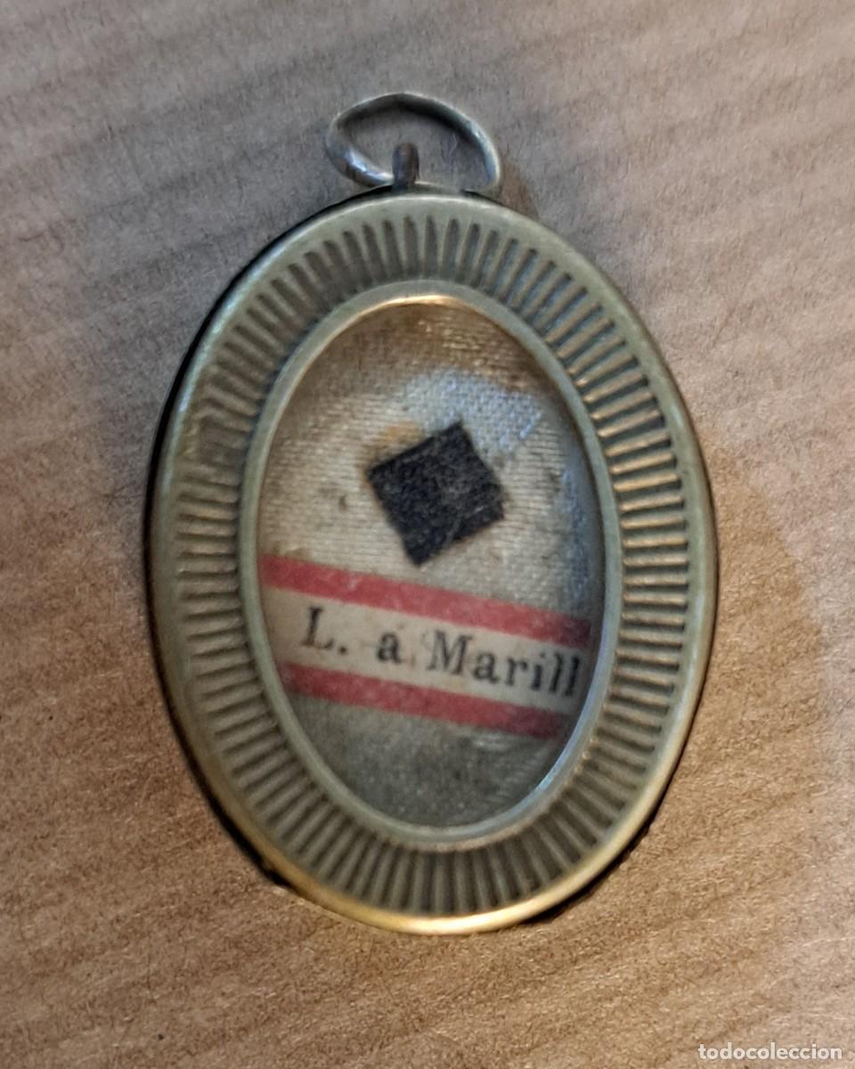 Antig&uuml;edades: Relicario devocional de Santa Luisa de Marillac, siglo XIX