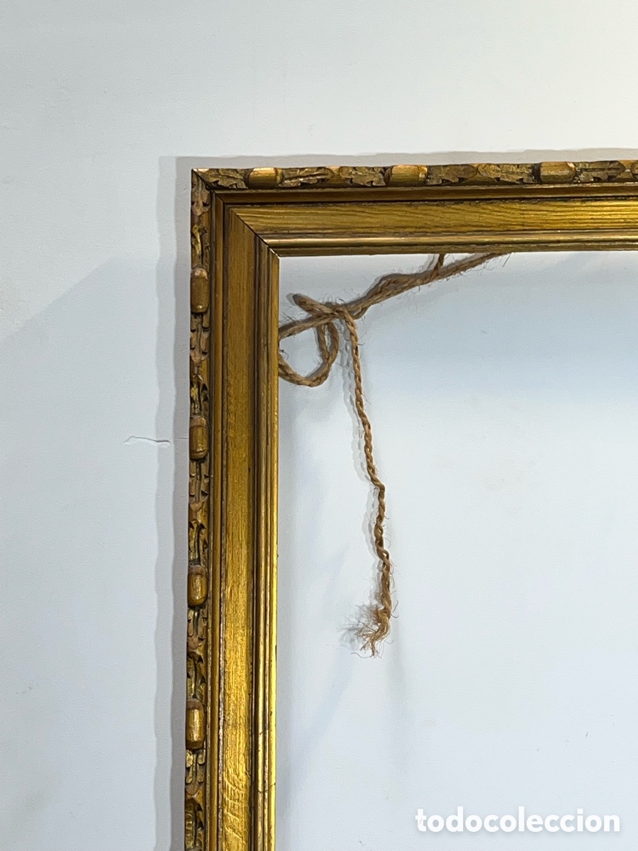 Antig&uuml;edades: Antiguo marco de madera dorado - Foto 2