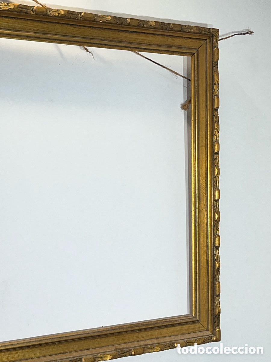 Antig&uuml;edades: Antiguo marco de madera dorado - Foto 3