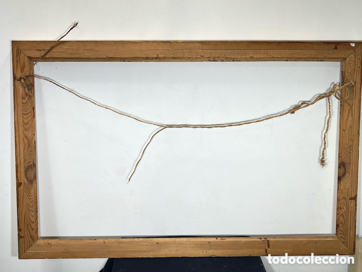 Antig&uuml;edades: Antiguo marco de madera dorado - Foto 6