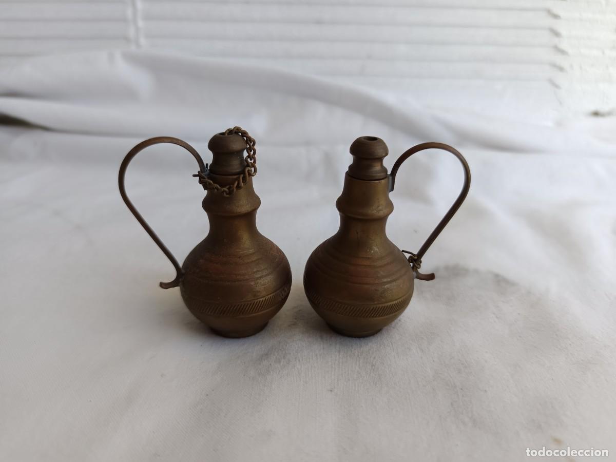 Antig&uuml;edades: Pareja figuritas indias bronce