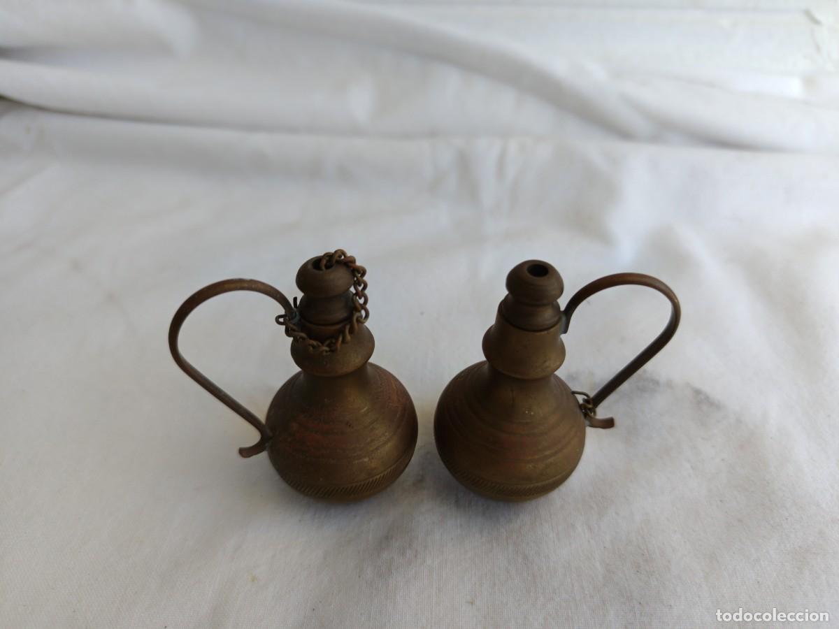 Antig&uuml;edades: Pareja figuritas indias bronce - Foto 2