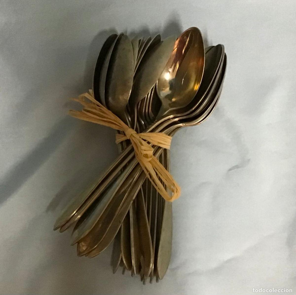Antig&uuml;edades: LOTE DE CUCHARAS DE ALPACA - Foto 3