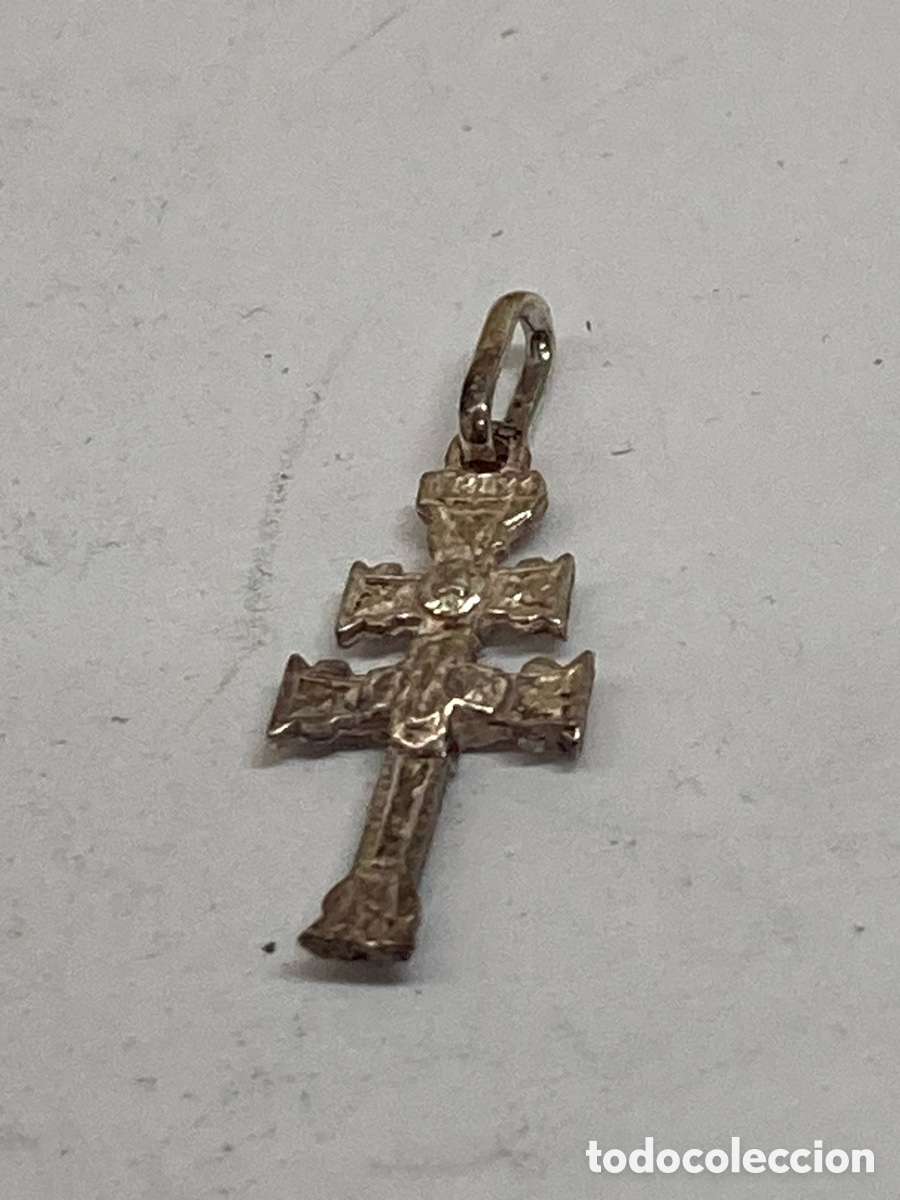 Antiguidades: Cruz de plata religiosa C611