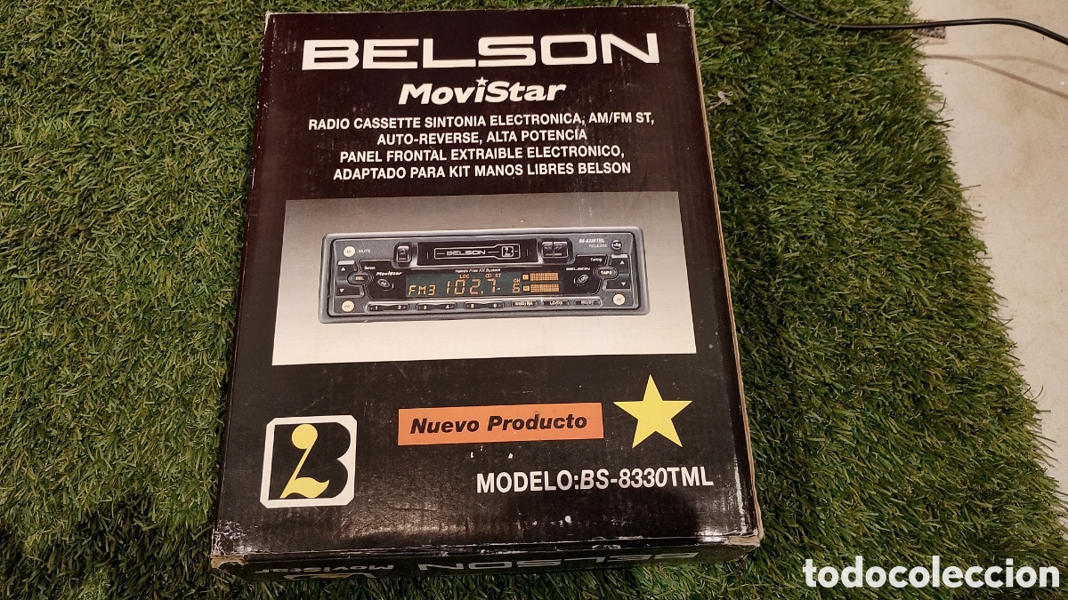 Antig&uuml;edades: RADIO CASETE PARA COCHE BELSON MOVISTAR MODELO BS-8330TML. PARA COLECCIONISTAS. NUEVO!!!