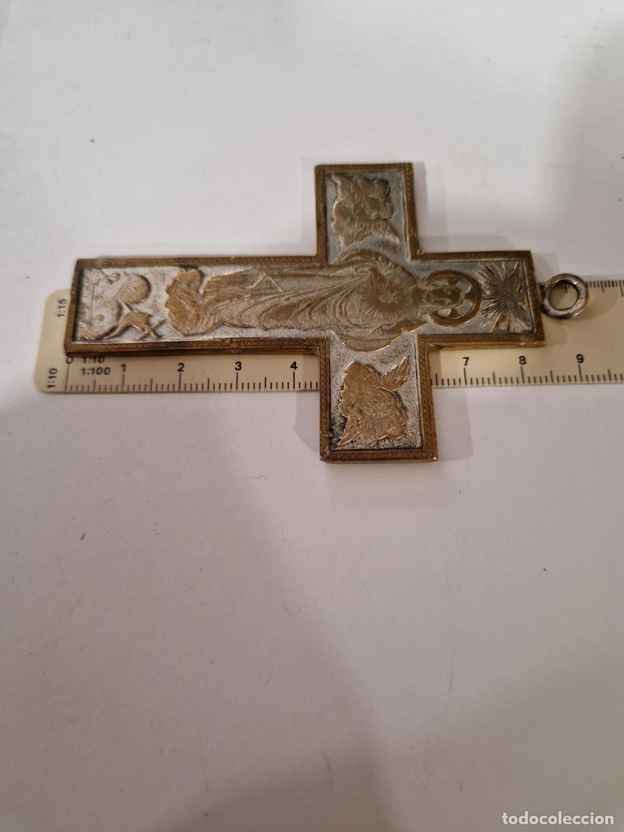 Antig&uuml;edades: Cruz de bronce, siglo XIX - Foto 4
