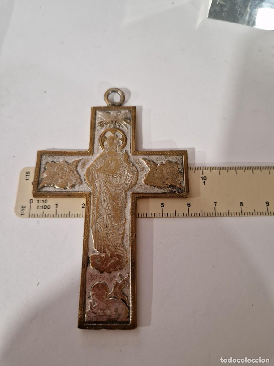 Antig&uuml;edades: Cruz de bronce, siglo XIX - Foto 5