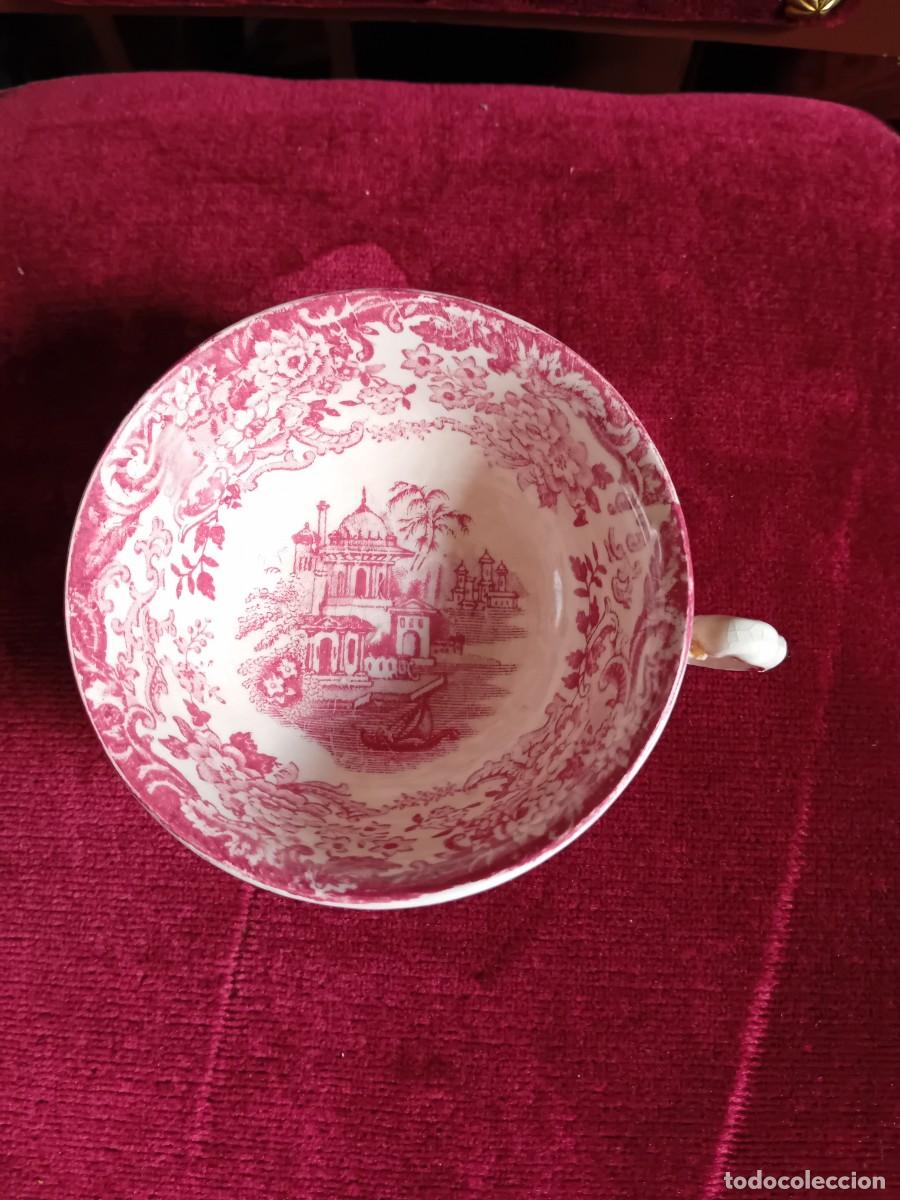 Antig&uuml;edades: Taza siglo XIX pickmann Cartuja de Sevilla