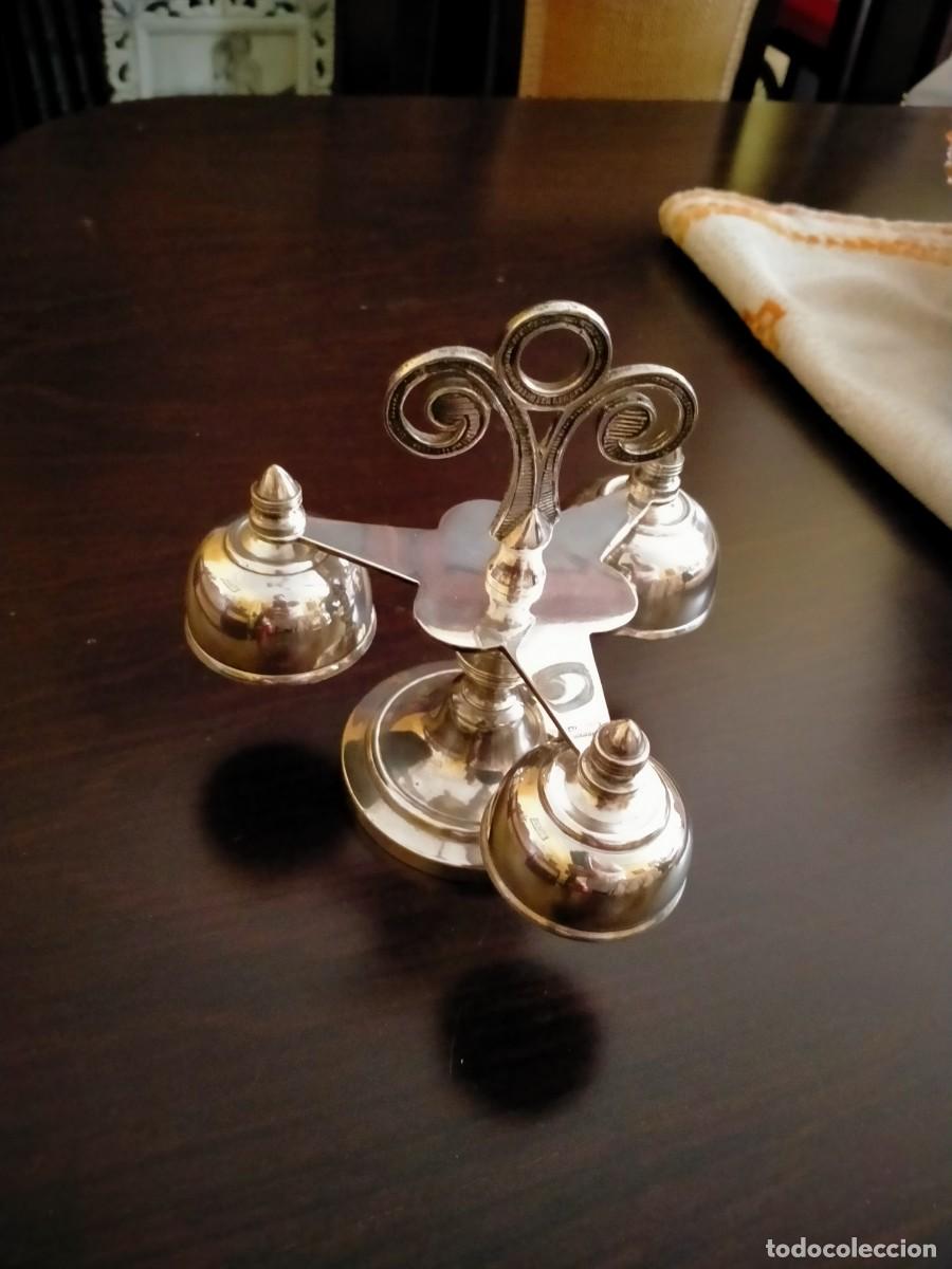 Antiguidades: CAMPANILLAS LITURGICAS PLATA MENESES ORIGINALES