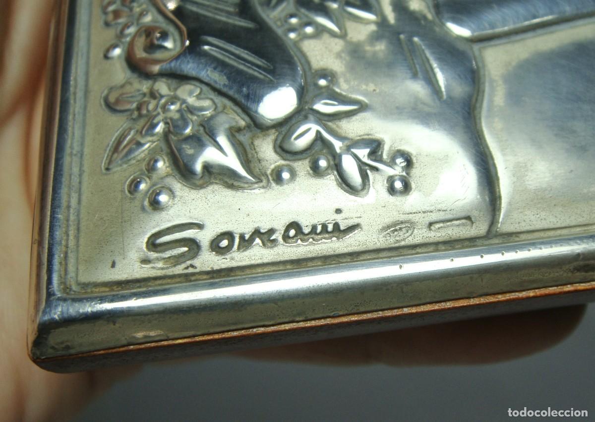 Antig&uuml;edades: Placa Italiana en Plata 925 con &Aacute;ngeles M&uacute;sicos &middot; Sovrani - Foto 3