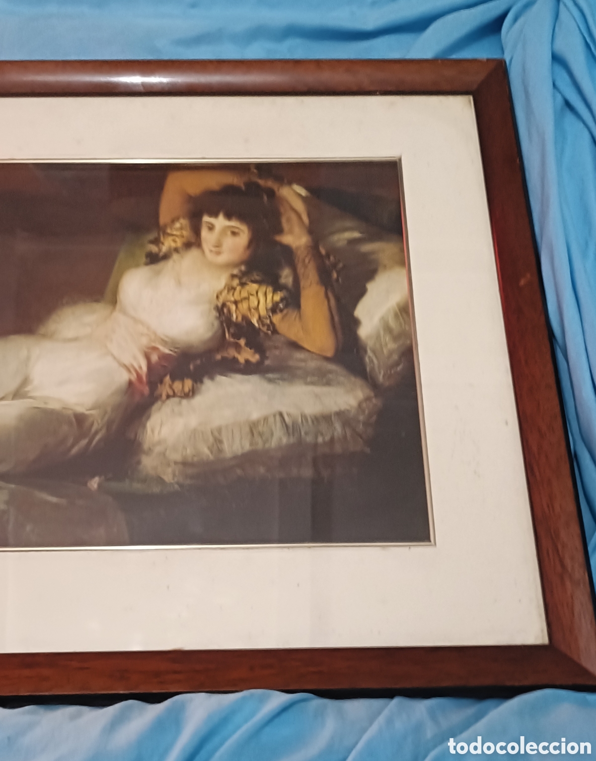 Antig&uuml;edades: Cuadro Vintage La Maja Vestida. - Foto 3