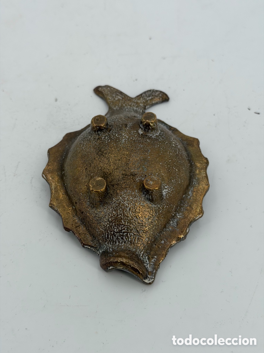 Antig&uuml;edades: Bandeja Pez de Bronce - Foto 4