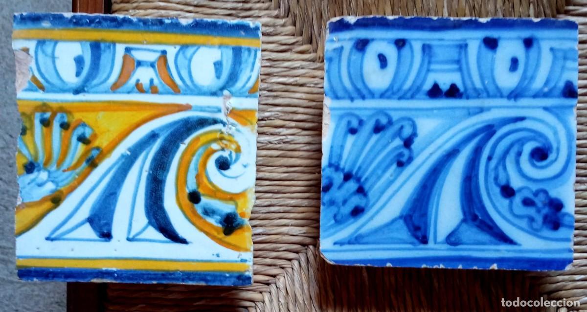 Antig&uuml;edades: azulejo portugu&eacute;s del siglo XVII (hacia 1640-1680).