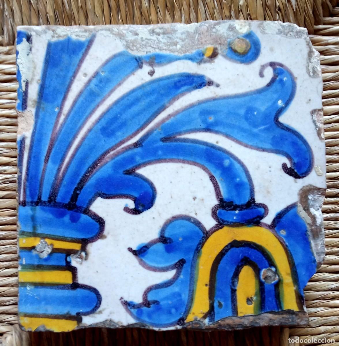 Antig&uuml;edades: azulejo portugu&eacute;ses del siglo XVI