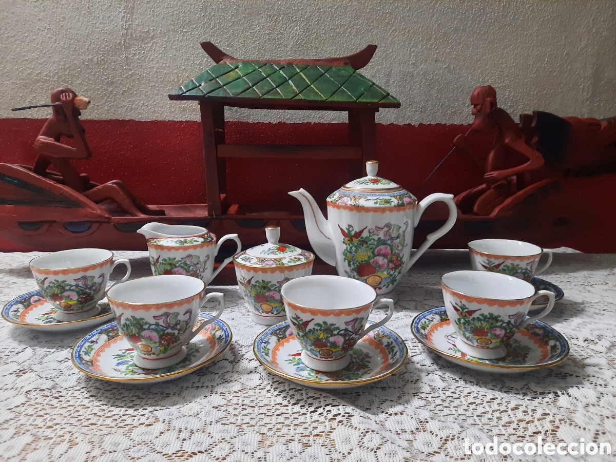 Antig&uuml;edades: Conjunto de Caf&eacute; - Porcelana China