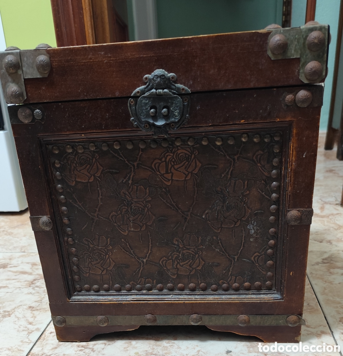 Antig&uuml;edades: Ba&uacute;l decorativo vintage - Foto 4
