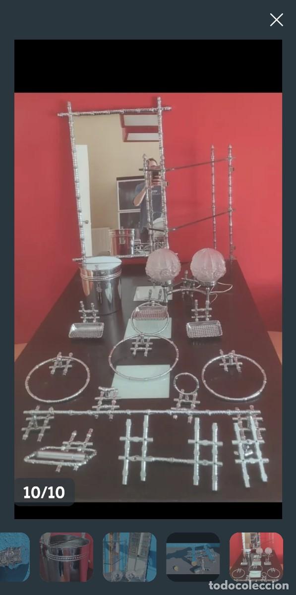 Antig&uuml;edades: Conjunto ba&ntilde;o de bronce cromado