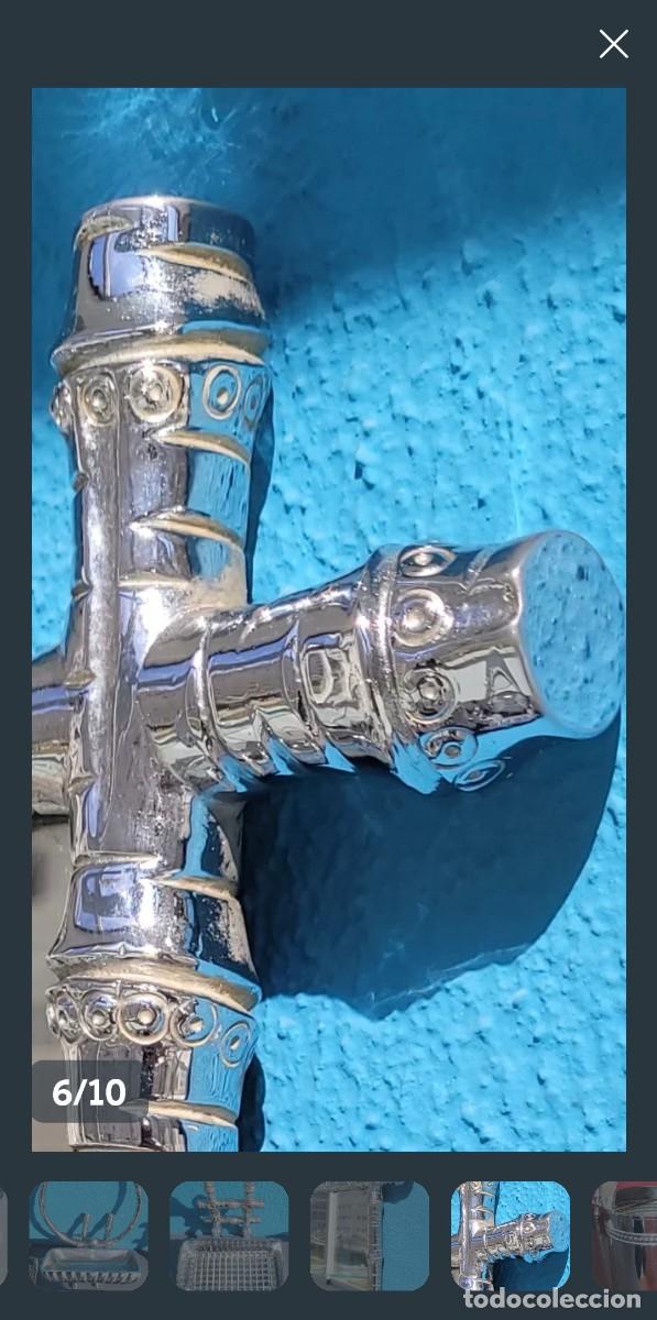 Antig&uuml;edades: Conjunto ba&ntilde;o de bronce cromado - Foto 4