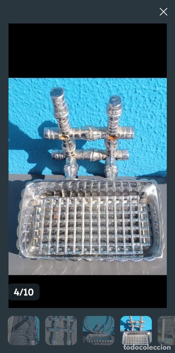 Antig&uuml;edades: Conjunto ba&ntilde;o de bronce cromado - Foto 7