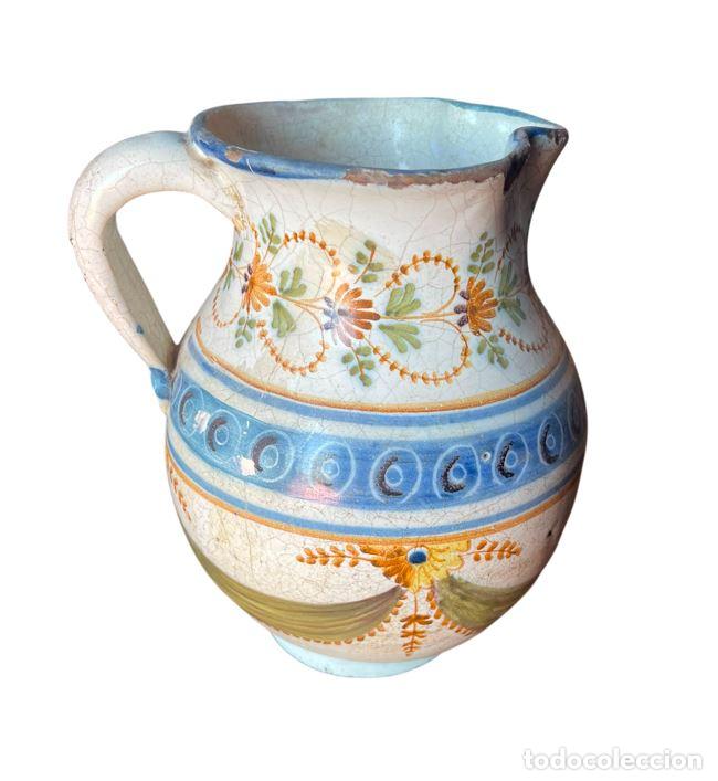 Antig&uuml;edades: ANTIGUO BOTE CON MOTIVOS NEOCL&Aacute;SICOS DE TALAVERA (?). CER&Aacute;MICA POLICROMADA. ESPA&Ntilde;A. XVIII-XIX