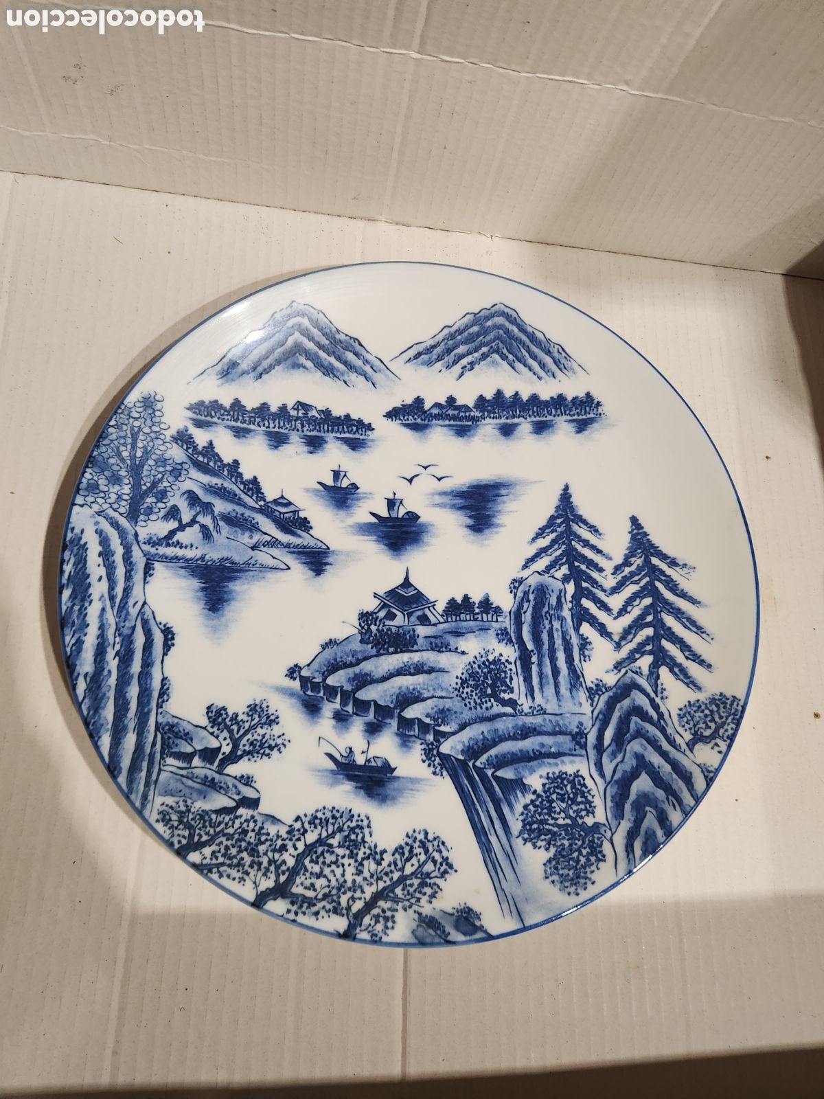Antiques: ANTIGUO PLATO CERAMICA JAPONESA. KO-IMARI Arita. 31CM.