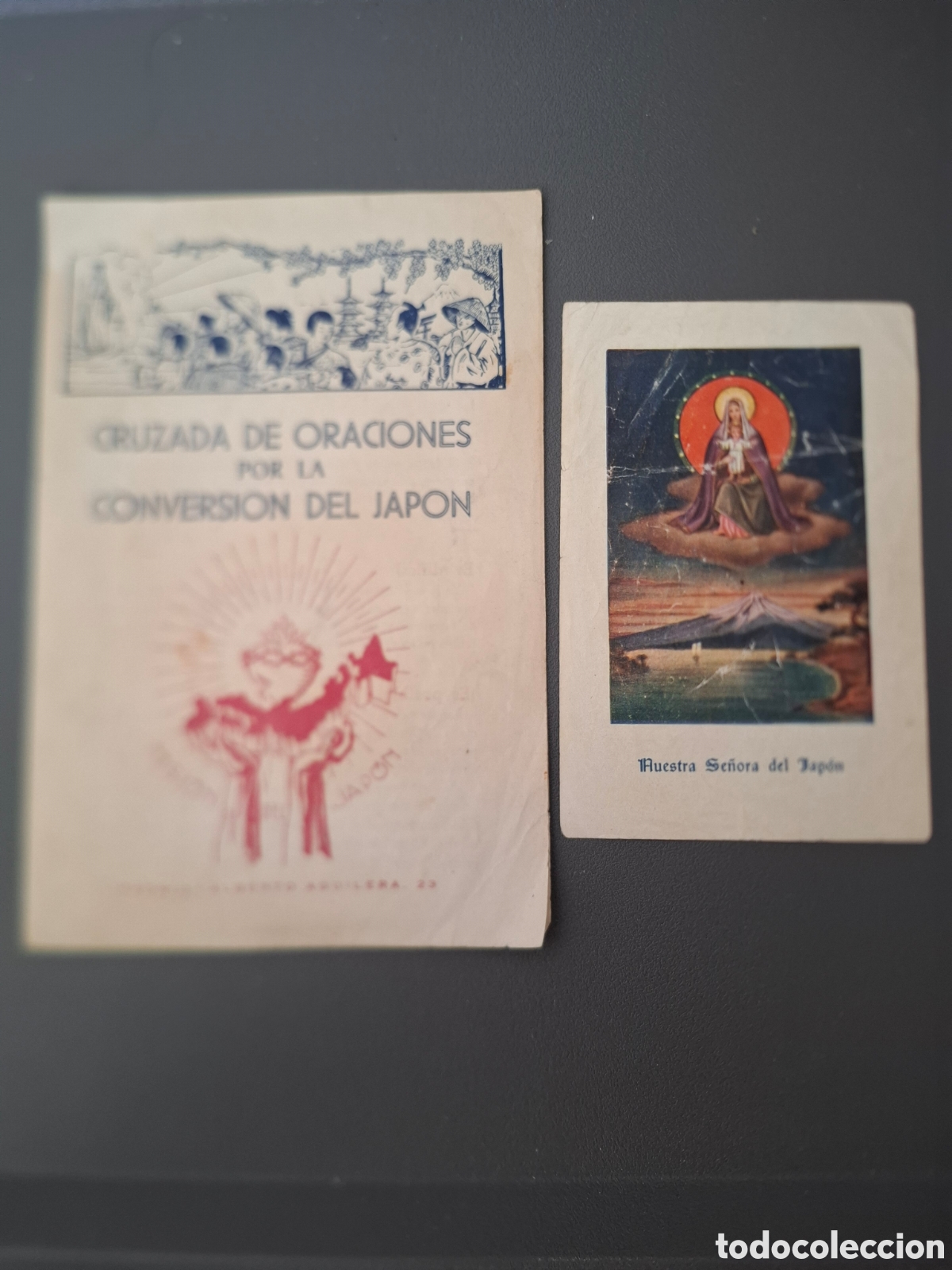 Antiques: Cruzada de oraciones por la conversion del Jap&oacute;n - estampa Ntra Sra del Jap&oacute;n