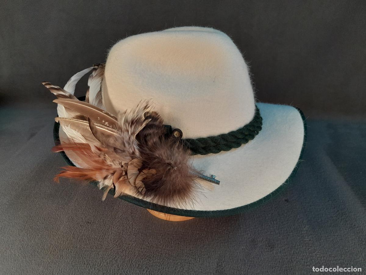 Antig&uuml;edades: S-423.SOMBRERO TIROL&Eacute;S EN FIELTRO DE LANA. ORIGINAL ISCHLER HUT.1852