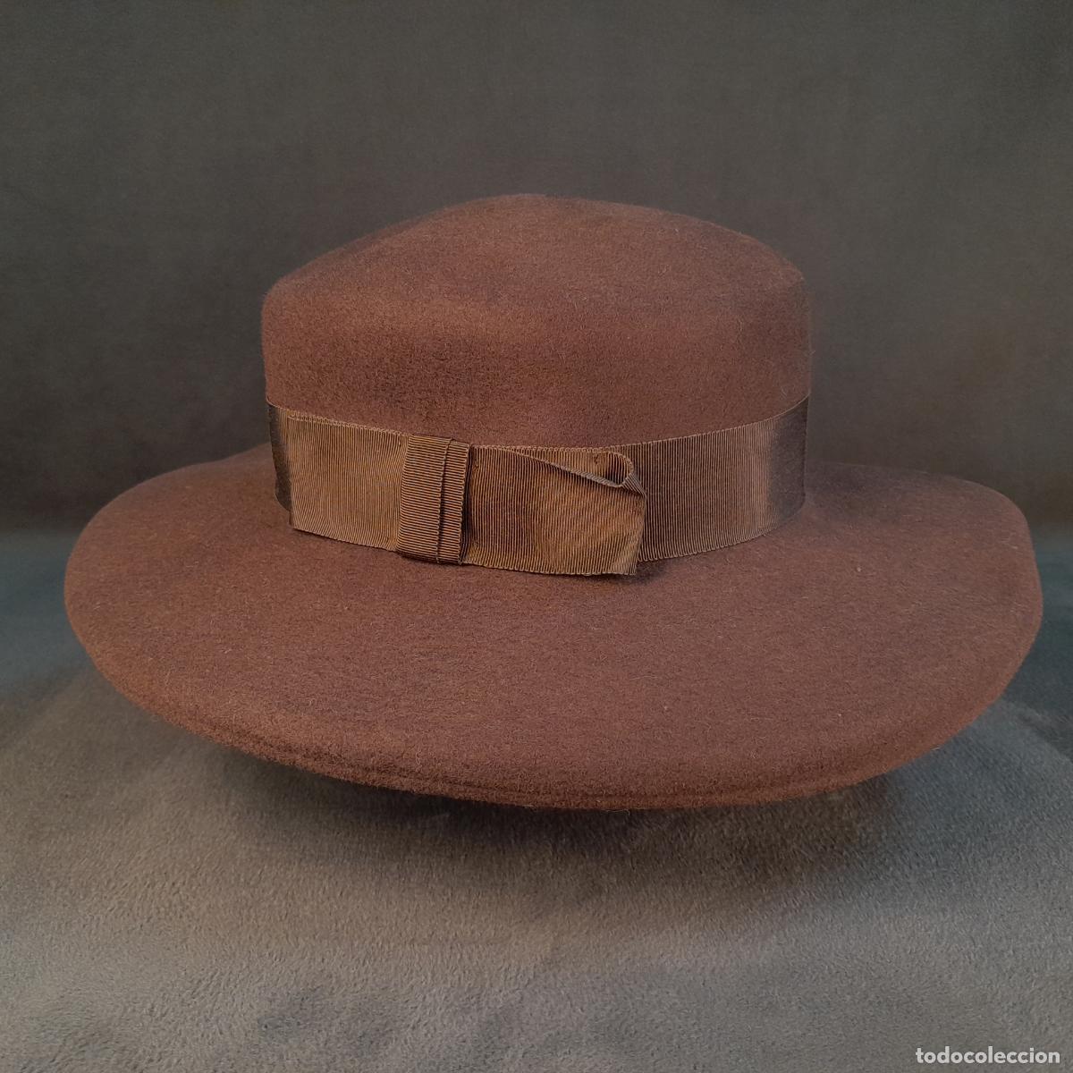 Oggetti Antichi: S-424. SOMBRERO CL&Aacute;SICO DE ALA ANCHA 100% LANA. BERMONA TREND LONDON. 1970 CA.
