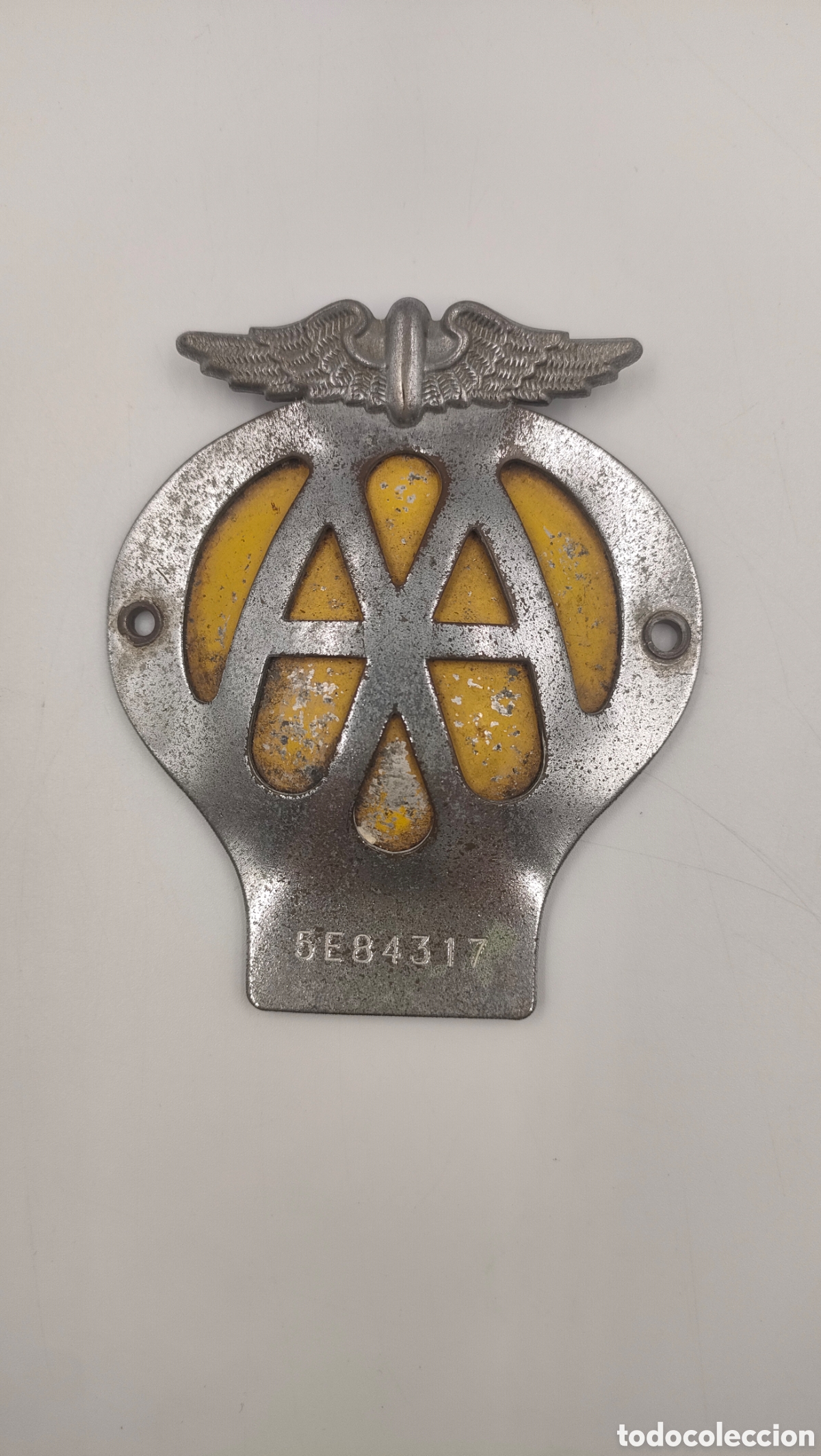 Antig&uuml;edades: Insignia Emblema Antiguo AA (Automobile Association) de Colecci&oacute;n &ndash; Original UK