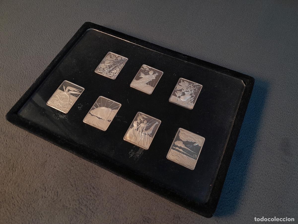 Oggetti Antichi: COLECCI&Oacute;N LOS SIETE D&Iacute;AS DE LA CREACI&Oacute;N POR SALVADOR DAL&Iacute;. PLACAS EN PLATA PURA. A&Ntilde;O 1979