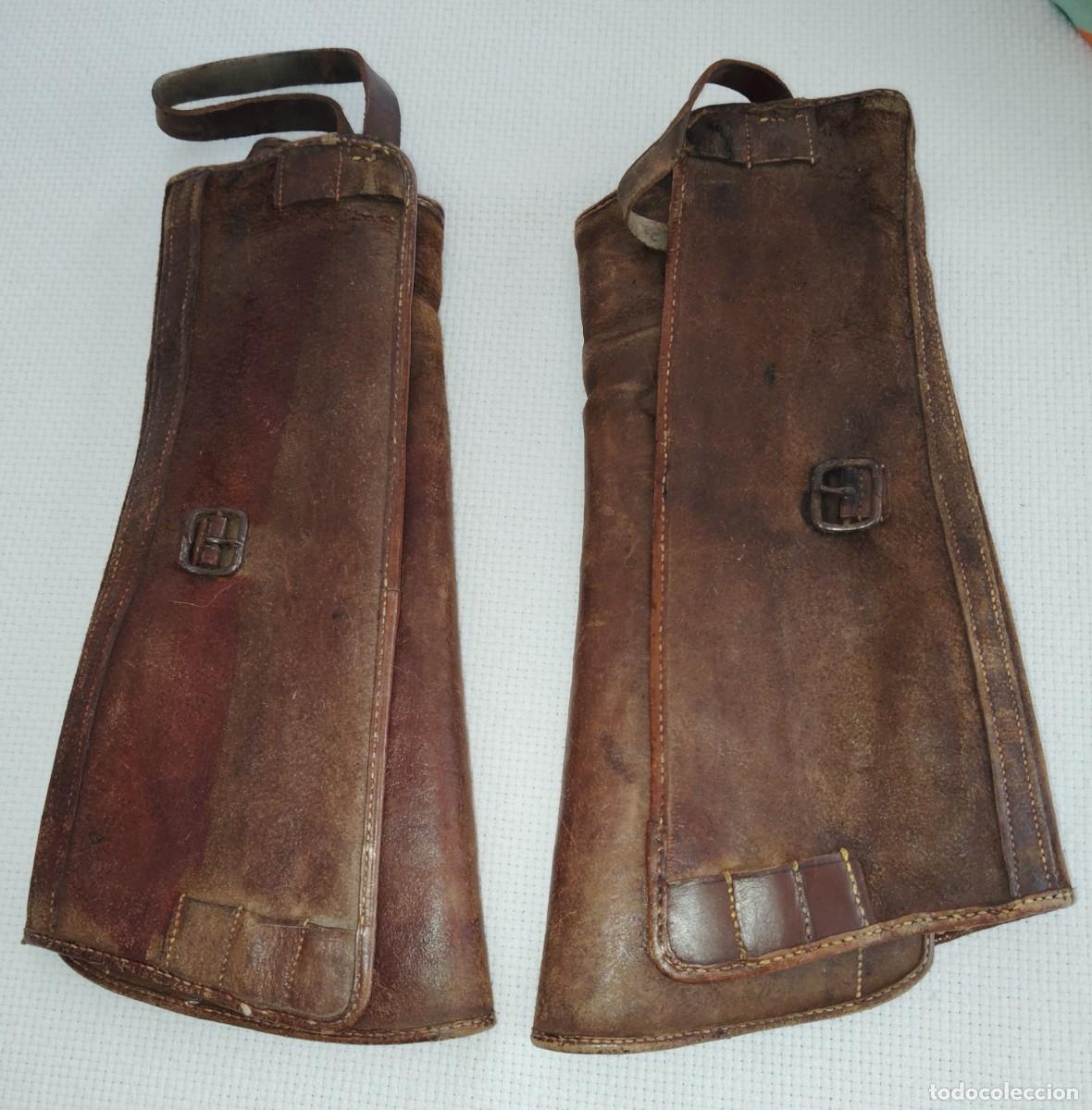 Antig&uuml;edades: ANTIGUAS POLAINAS DE CUERO..ENVIO CERTIFICADO INCLUIDO.