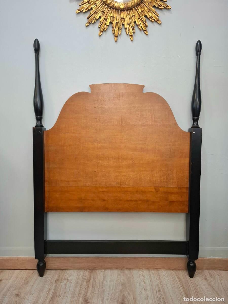 Antig&uuml;edades: Cabecero de madera de 90cm - Foto 3