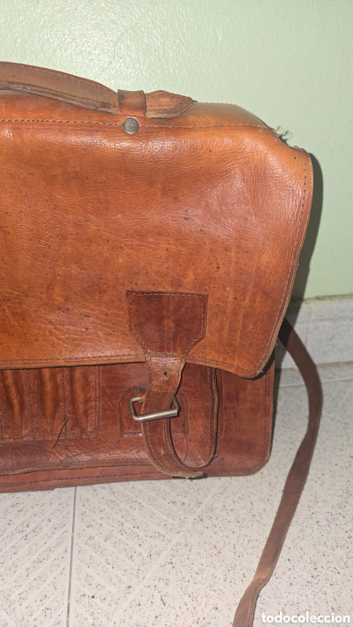 Antig&uuml;edades: Maleta de cuero para herramientas - Foto 6