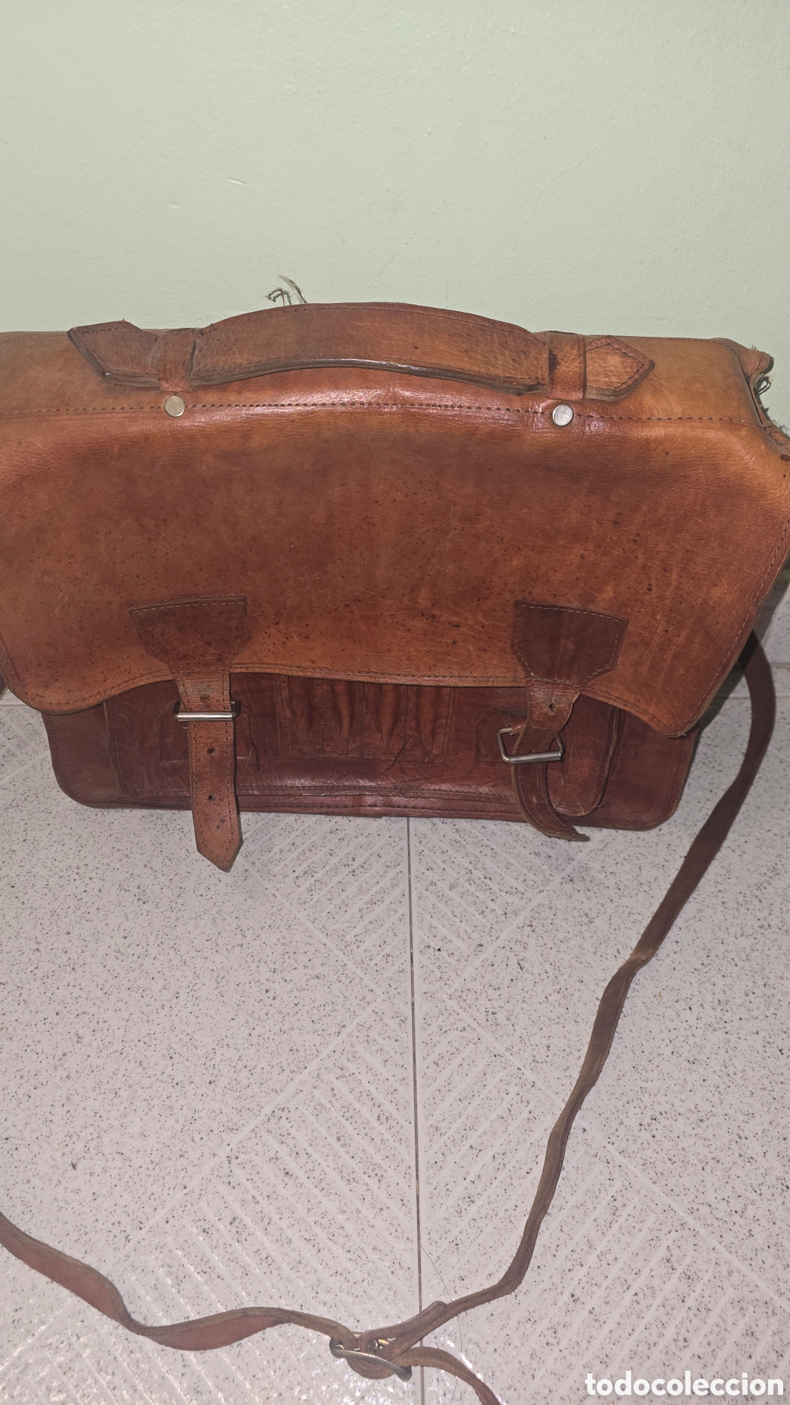Antig&uuml;edades: Maleta de cuero para herramientas - Foto 7