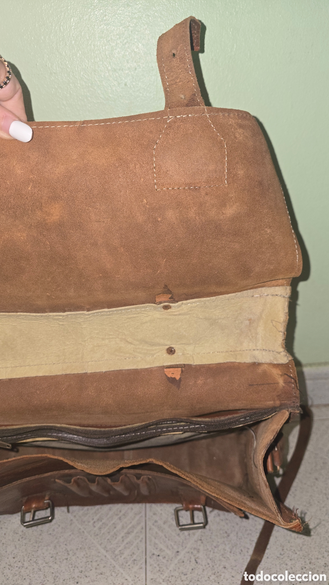 Antig&uuml;edades: Maleta de cuero para herramientas - Foto 10