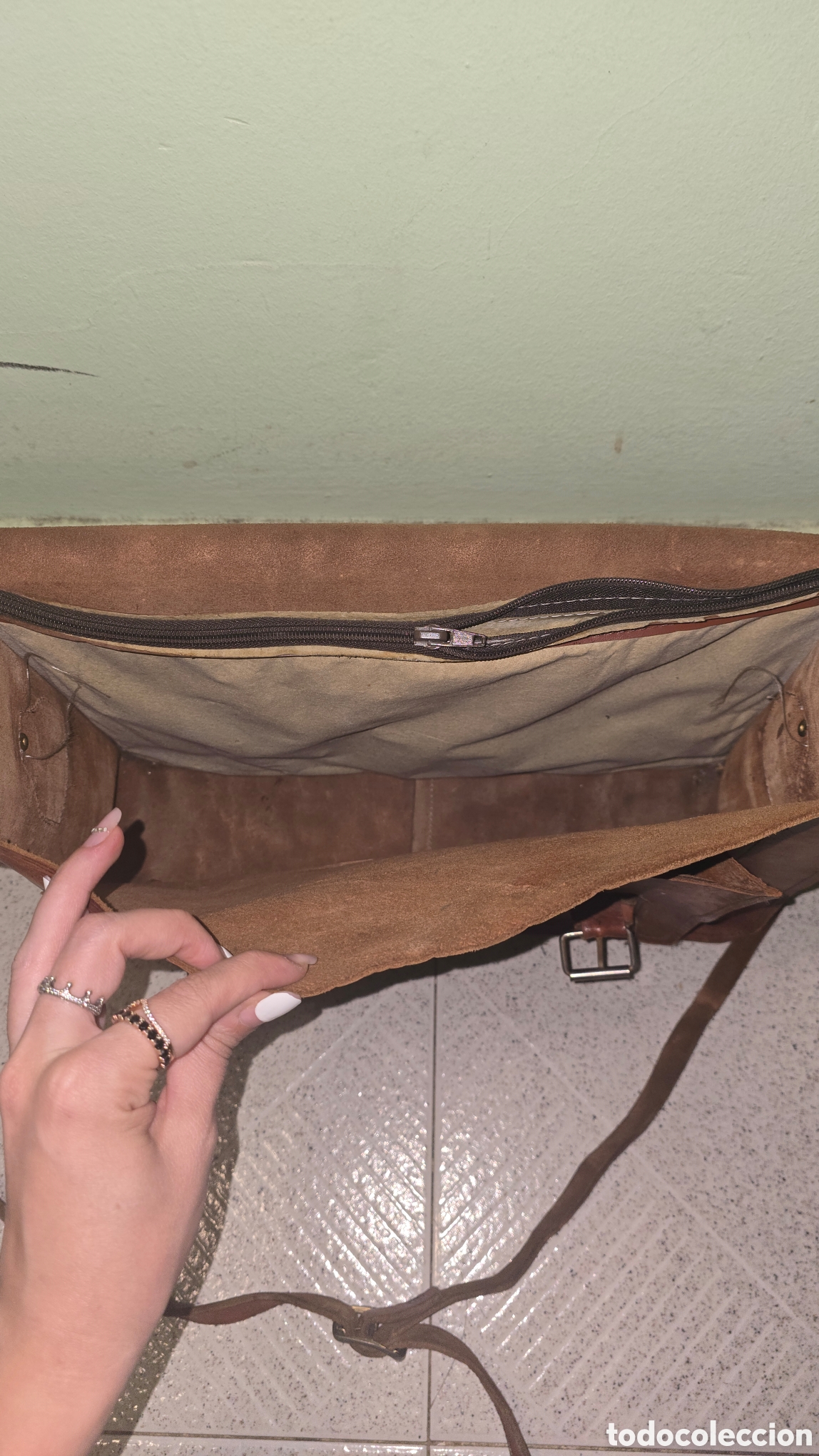 Antig&uuml;edades: Maleta de cuero para herramientas - Foto 13