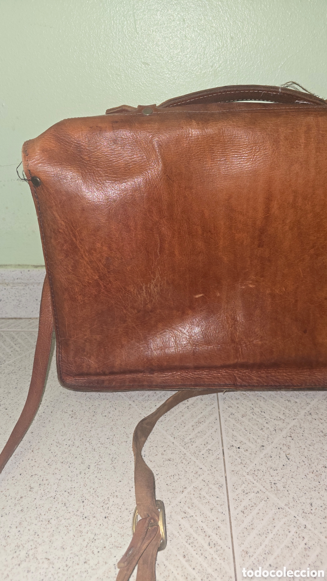 Antig&uuml;edades: Maleta de cuero para herramientas - Foto 15