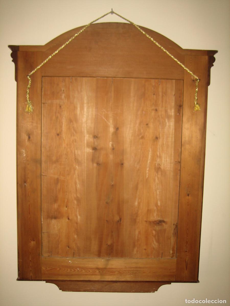 Antig&uuml;edades: ESPEJO. MADERA DE CEREZO. SIGLO XIX. - Foto 11